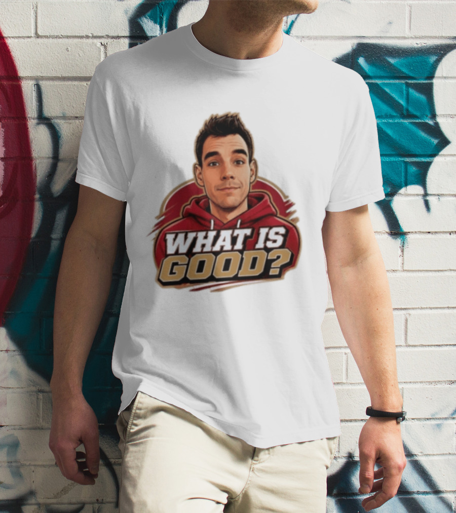 What Is Good The Gold Standard Podcast Network Cartoon T-Shirt