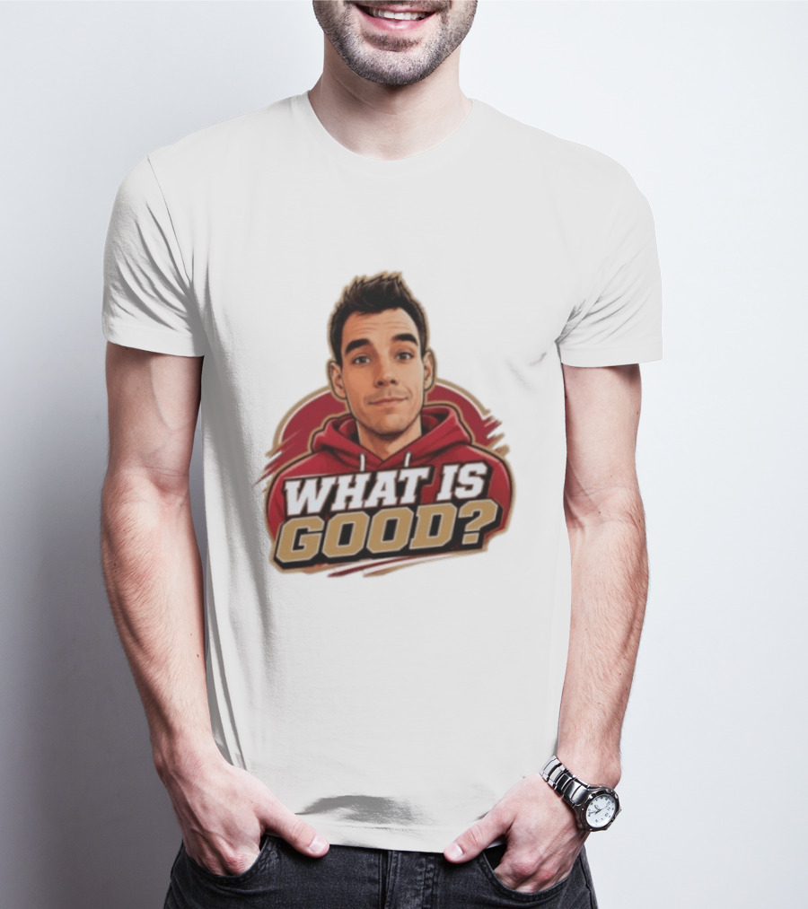 What Is Good The Gold Standard Podcast Network Cartoon T-Shirt