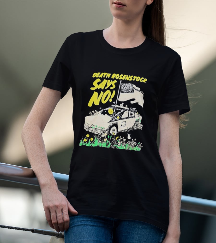 Death Rosenstock Says No Car Flowers Indie Rock Alternative Music T-Shirt