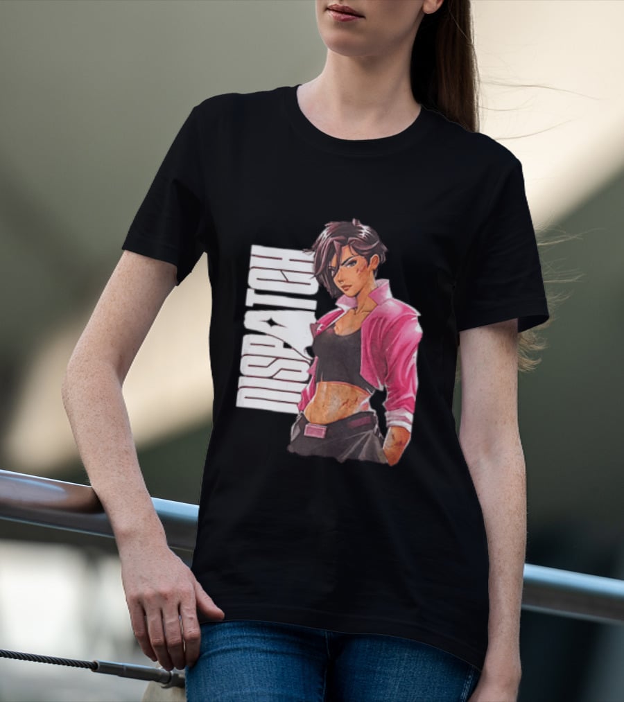 Dispatch Anime Girl Urban Style Two Sided T-Shirt