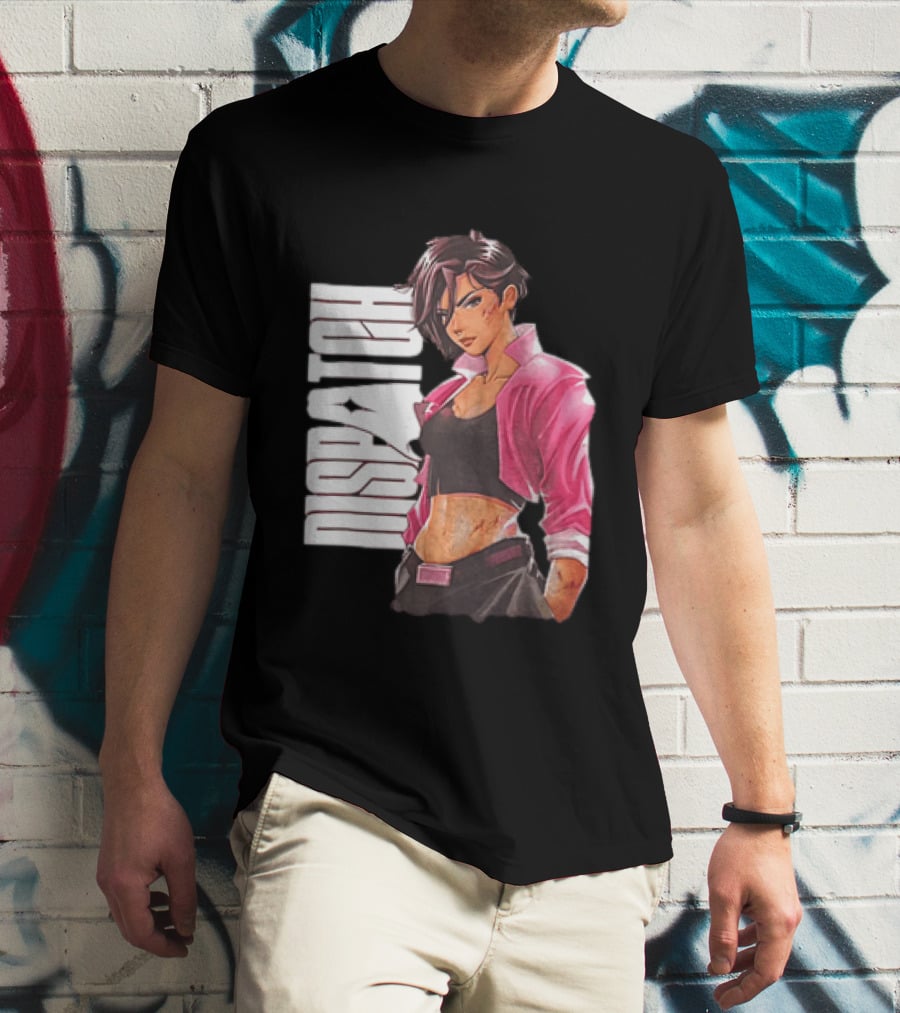 Dispatch Anime Girl Urban Style Two Sided T-Shirt