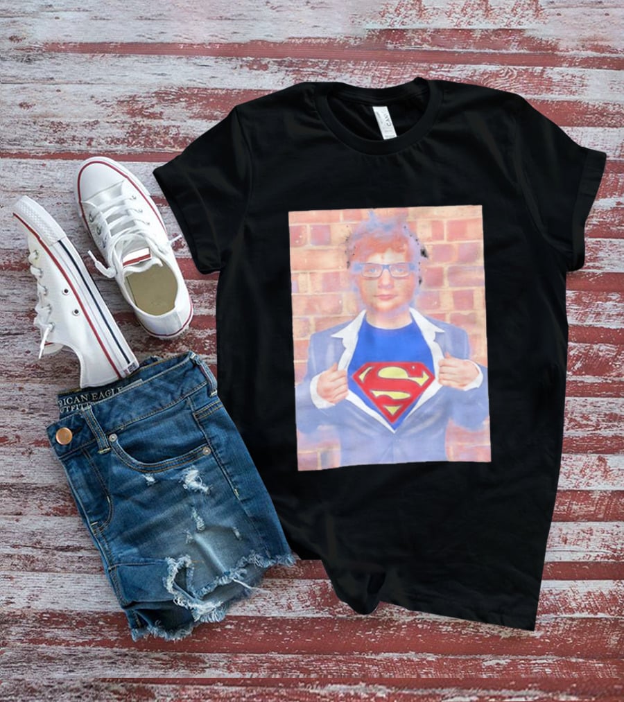 Ed Sheeran Superman Style Hero Look Iconic Rare Find T-Shirt