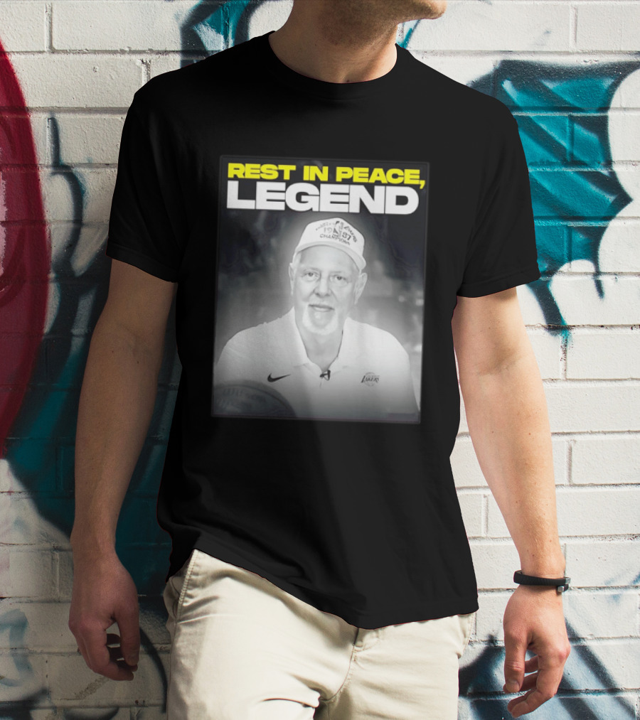 Rest In Peace Legend 1959 Champions Voice Of The Los Angeles Lakers T-Shirt