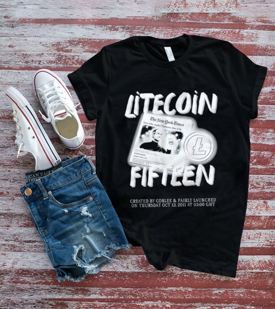 Litecoin Fifteen Created By Coblee Fairly Launched 2011 2026 T-Shirt