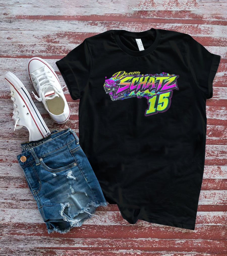 Donny Schatz 15 Vibrant Racing Skull World Of Outlaws Sprint Cars T-Shirt