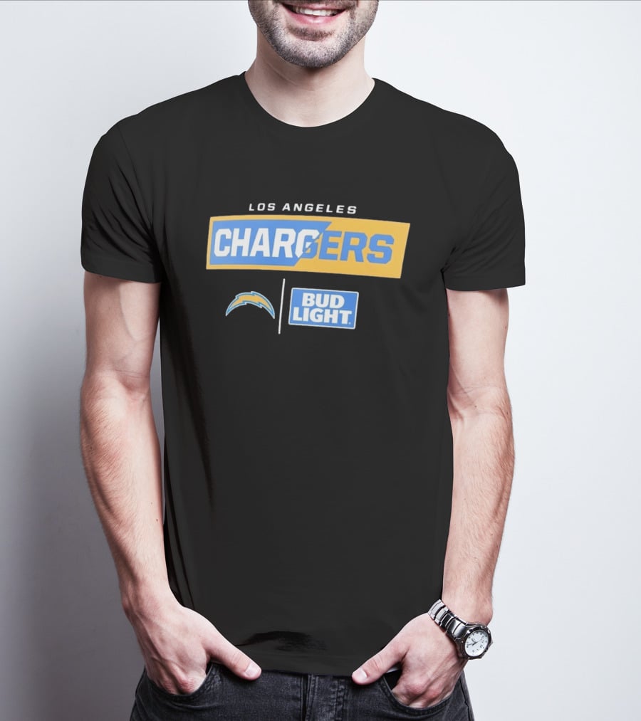 Los Angeles Chargers Bud Light Collaborative Merchandise T-Shirt