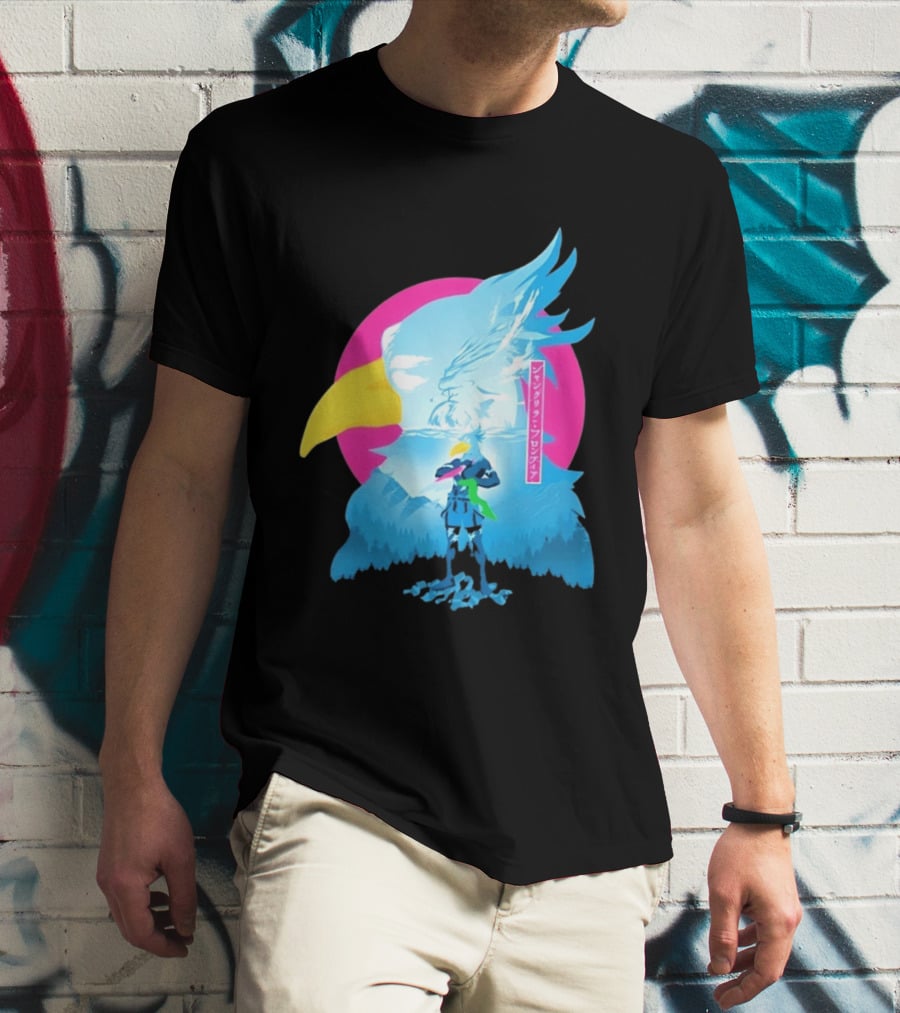 Shangri La Frontier Sunraku Eagle Art Gaming Manga Fantasy T-Shirt