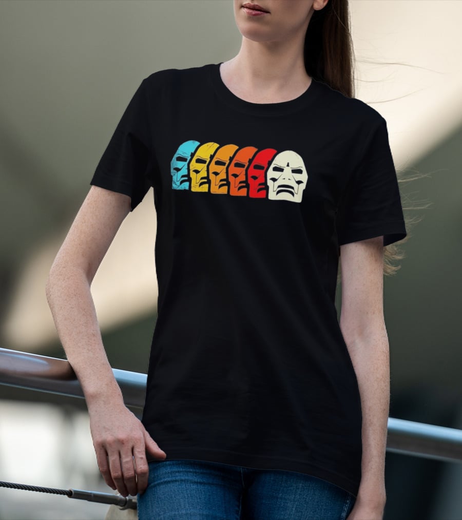 MF Doom Mask Multicolor Hip Hop Rap T-Shirt