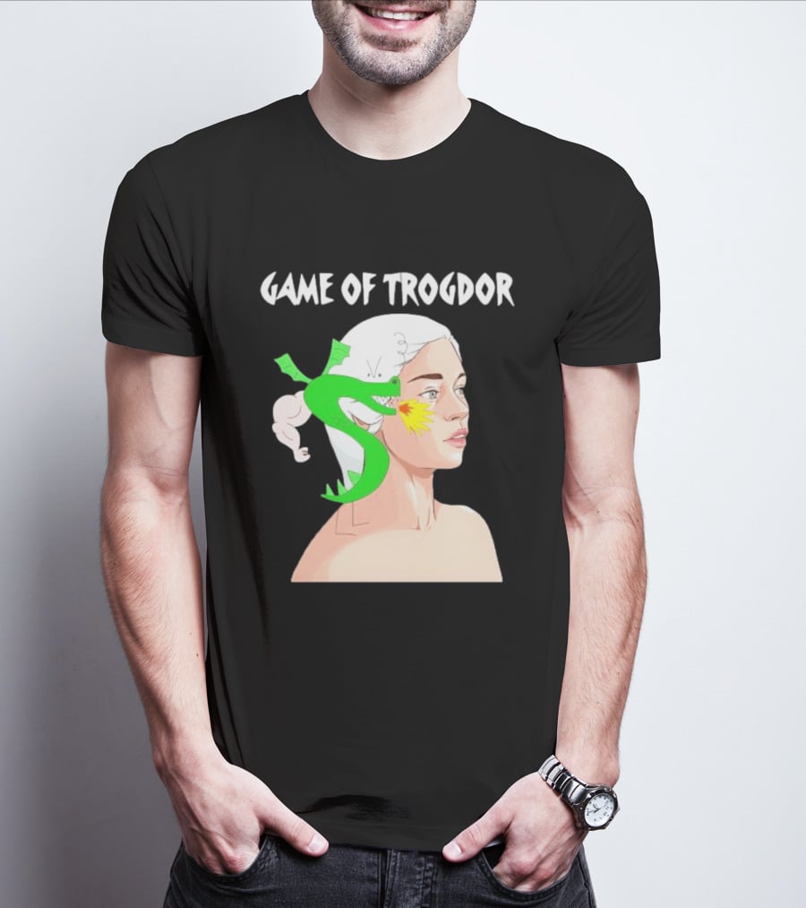 Game Of Trogdor Dragon And Woman T-Shirt