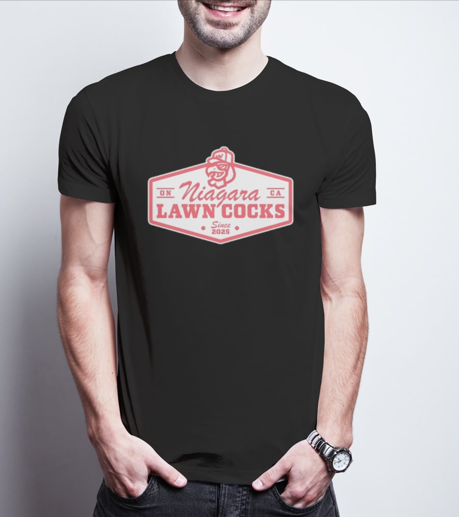 ON Niagara Lawn Cocks CA Since 2025 Rooster T-Shirt