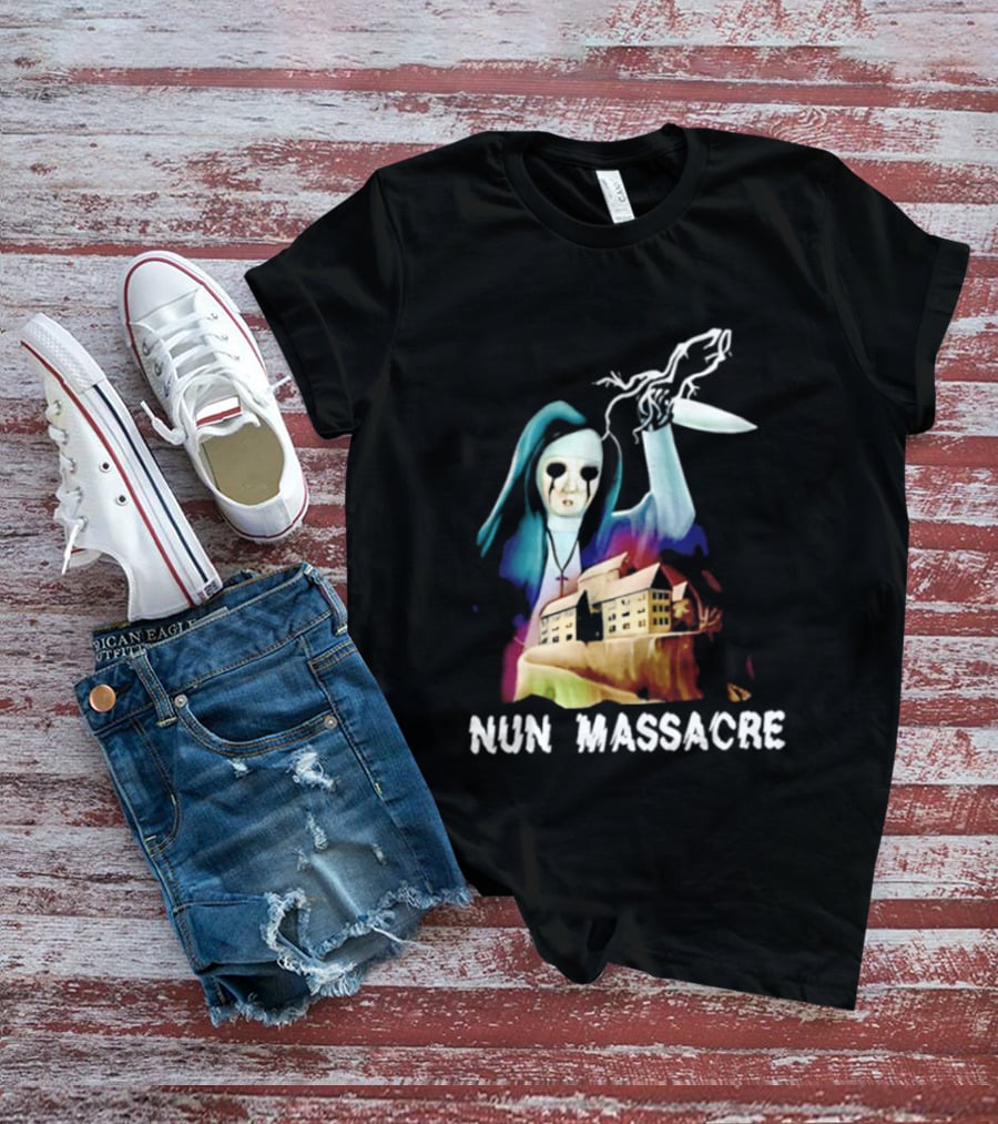 Nun Massacre Horror Game Puppet Combo Slasher T-Shirt
