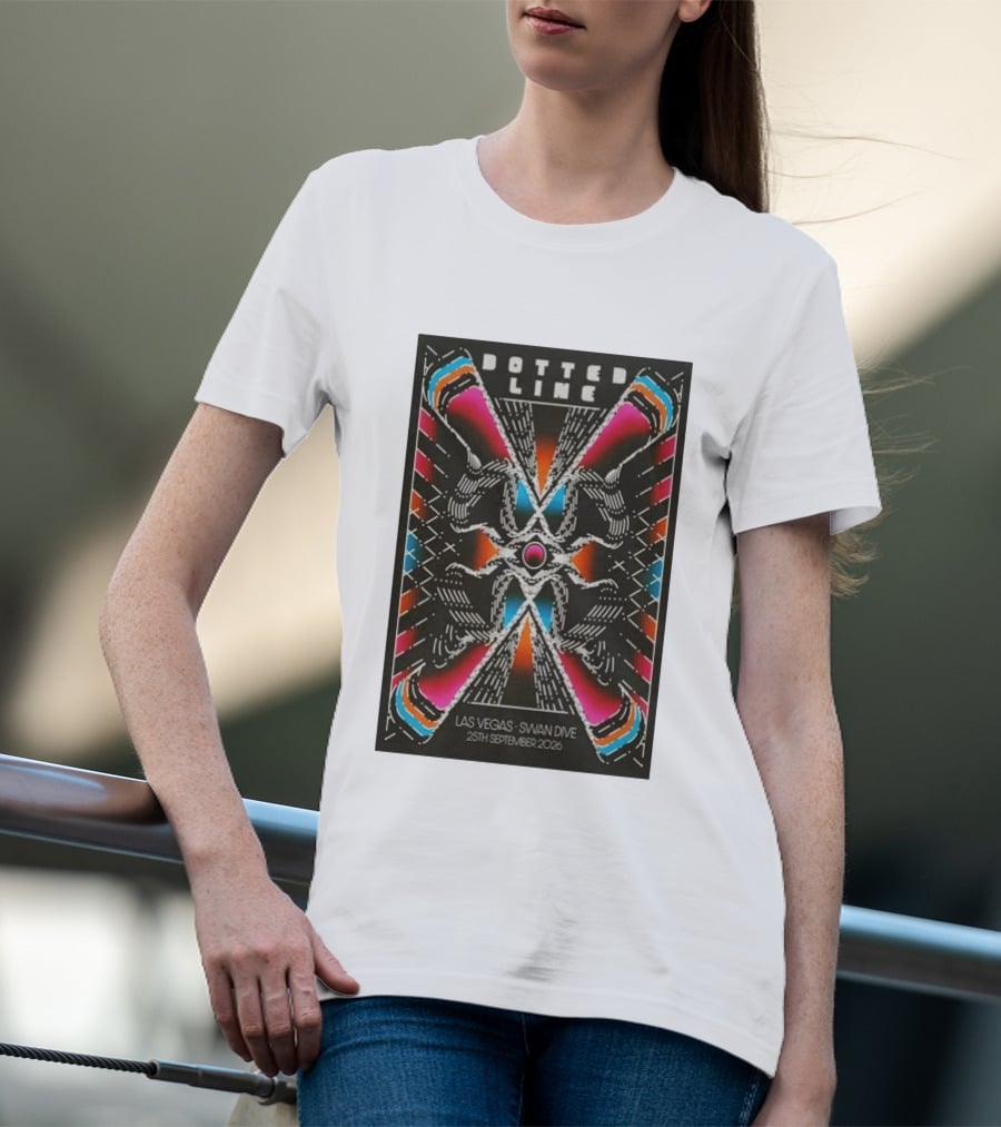 Dotted Line Las Vegas Swan Dive September 25 2026 Concert T-Shirt