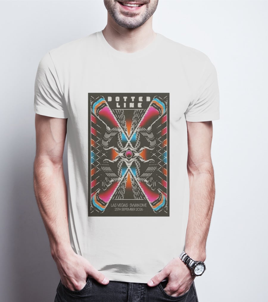 Dotted Line Las Vegas Swan Dive September 25 2026 Concert T-Shirt