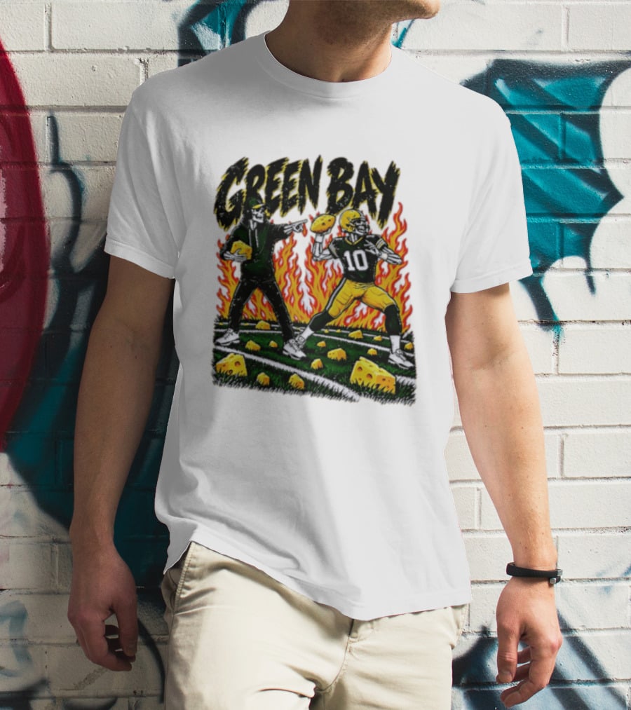 Green Bay Packers Football Skeleton Player Cheeseheads 2026 T-Shirt