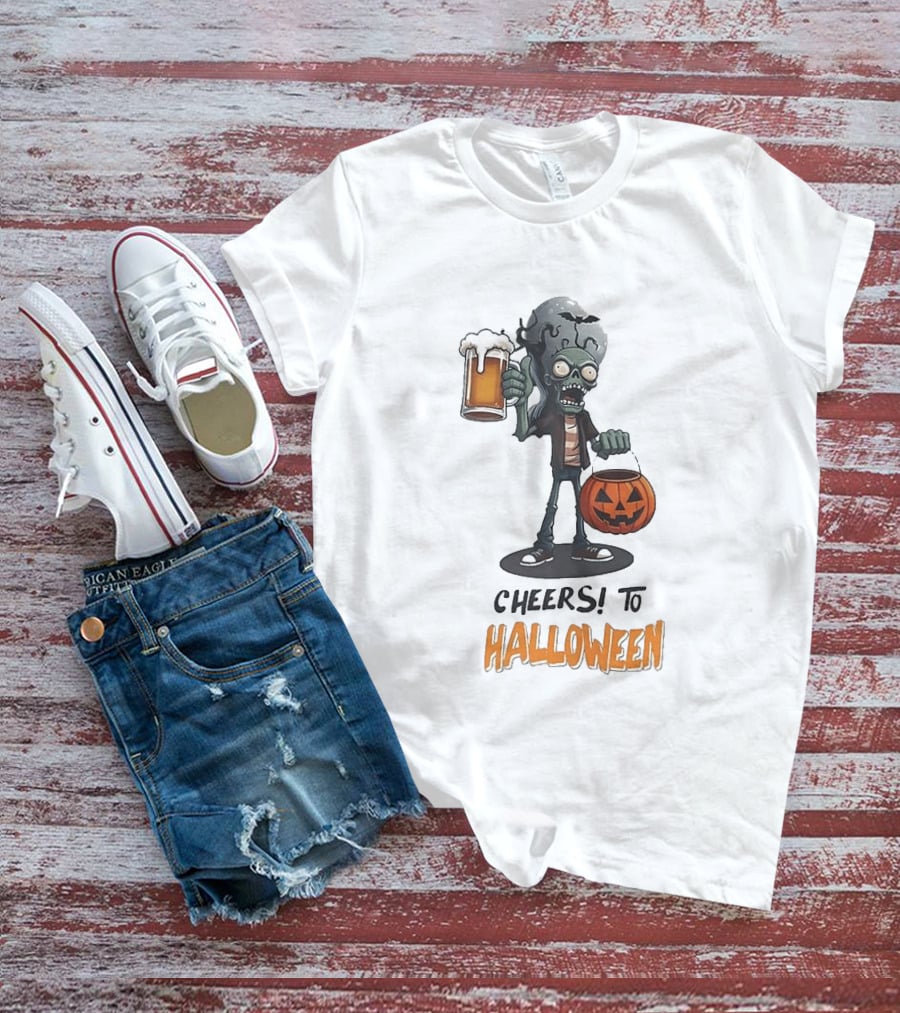 Zombie Cheers Halloween 2026 Pumpkin Beer T-Shirt