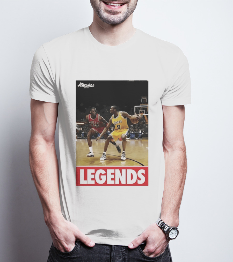 Michael Jordan Vs Kobe Bryant Legends Chicago Bulls Lakers T-Shirt
