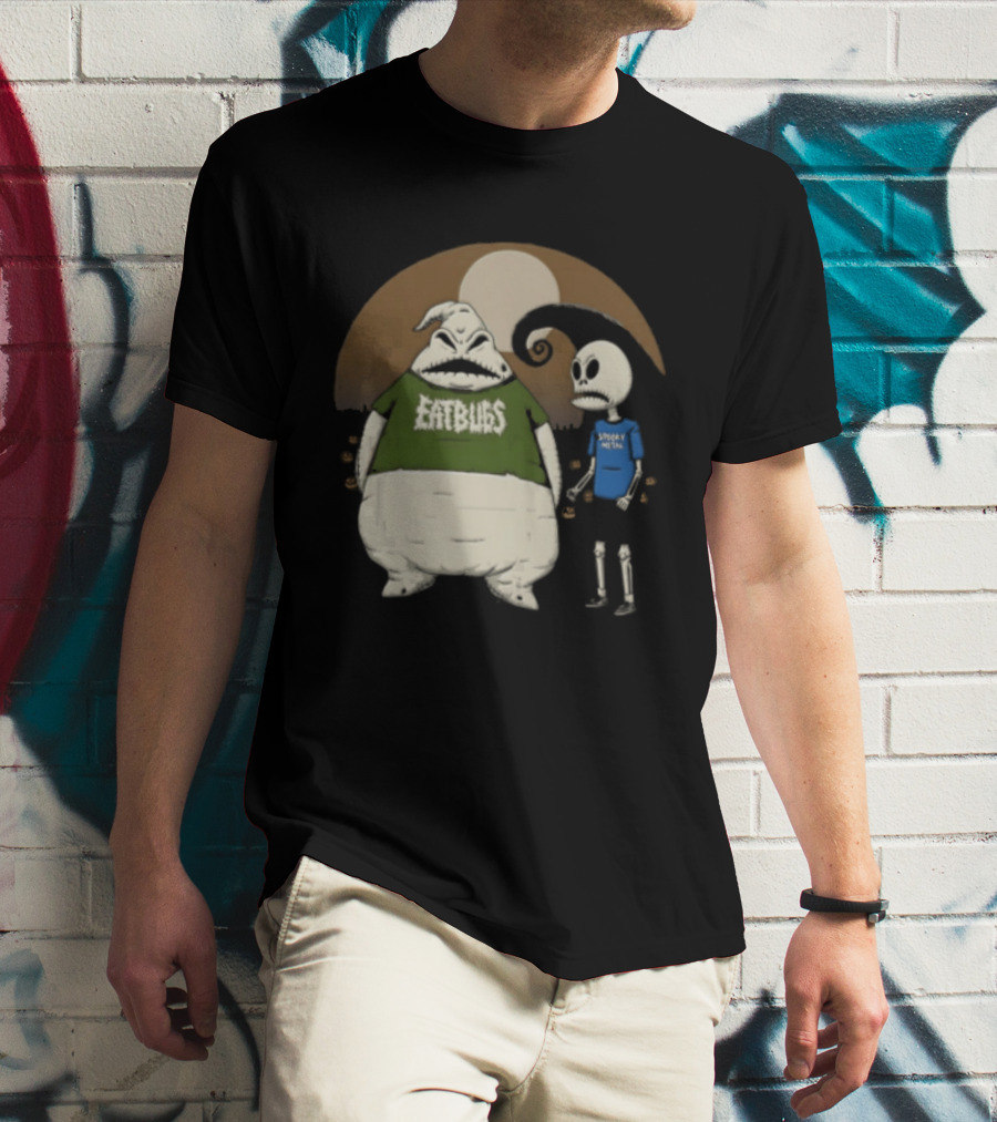 Oogie Boogie Jack Skellington Eat Bugs Spooky Vibes The Nightmare Before Christmas Halloween T-Shirt
