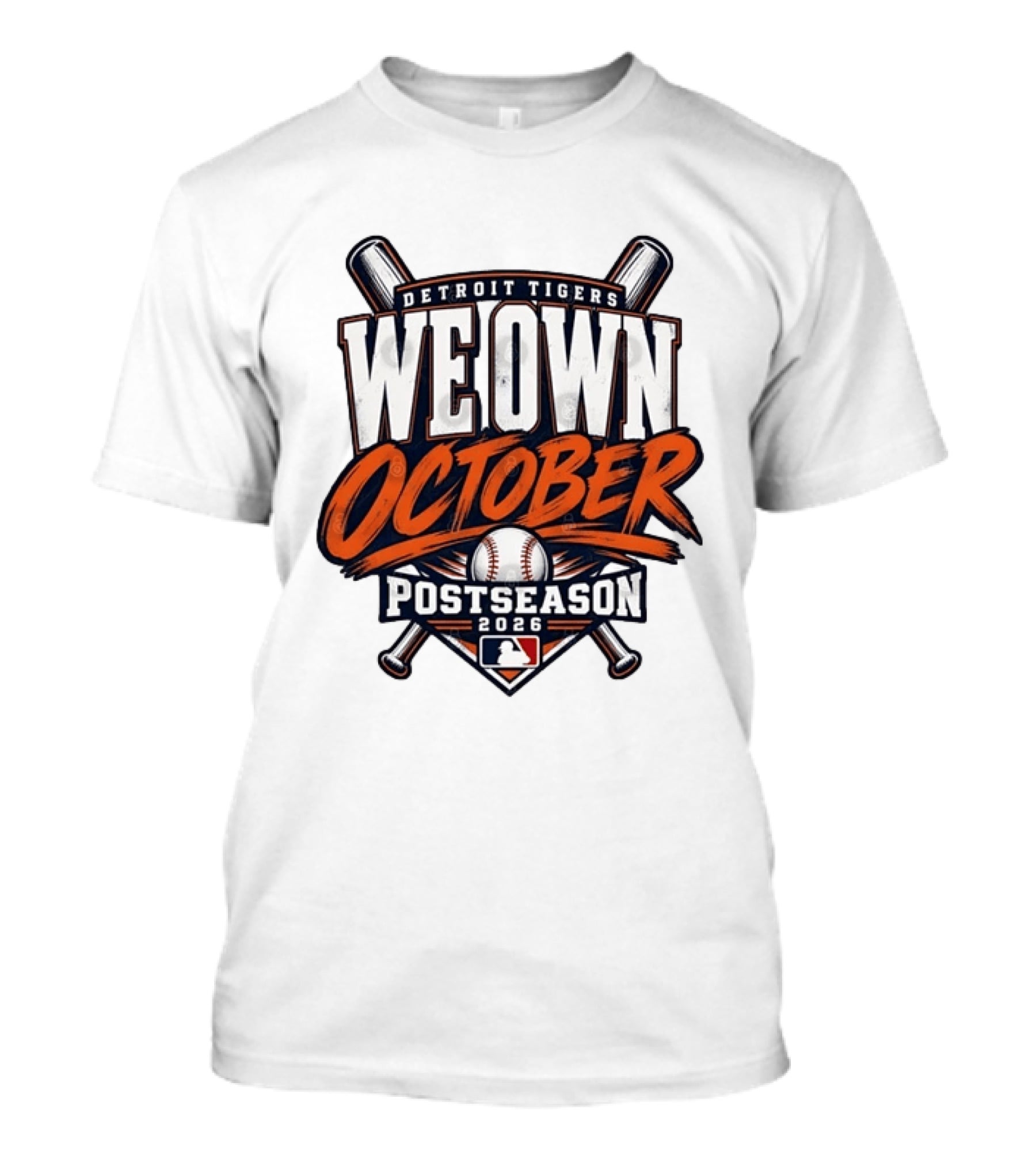Detroit Tigers We Own October 2026 MLB Postseason T-Shirt