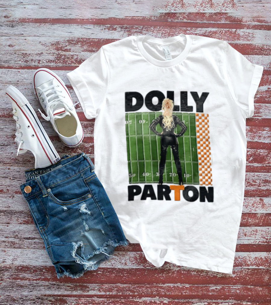 Dolly Parton Tennessee Volunteers Football Field T-Shirt