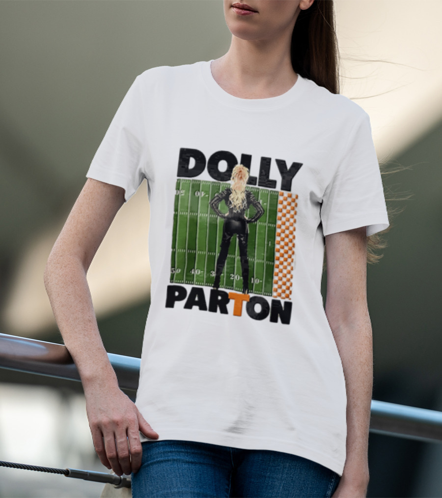 Dolly Parton Tennessee Volunteers Football Field T-Shirt
