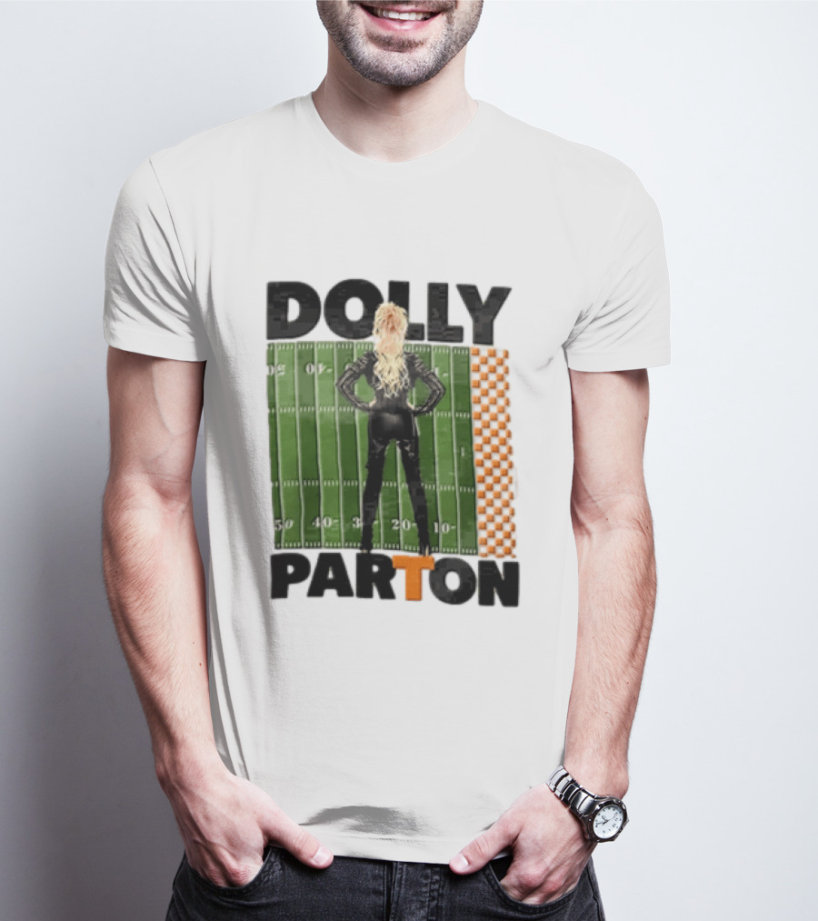 Dolly Parton Tennessee Volunteers Football Field T-Shirt