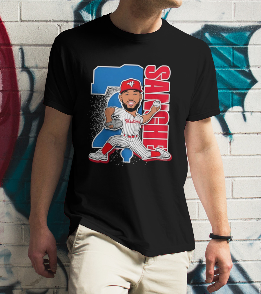 Sixto Sanchez 21 History Philadelphia Phillies Pitcher T-Shirt
