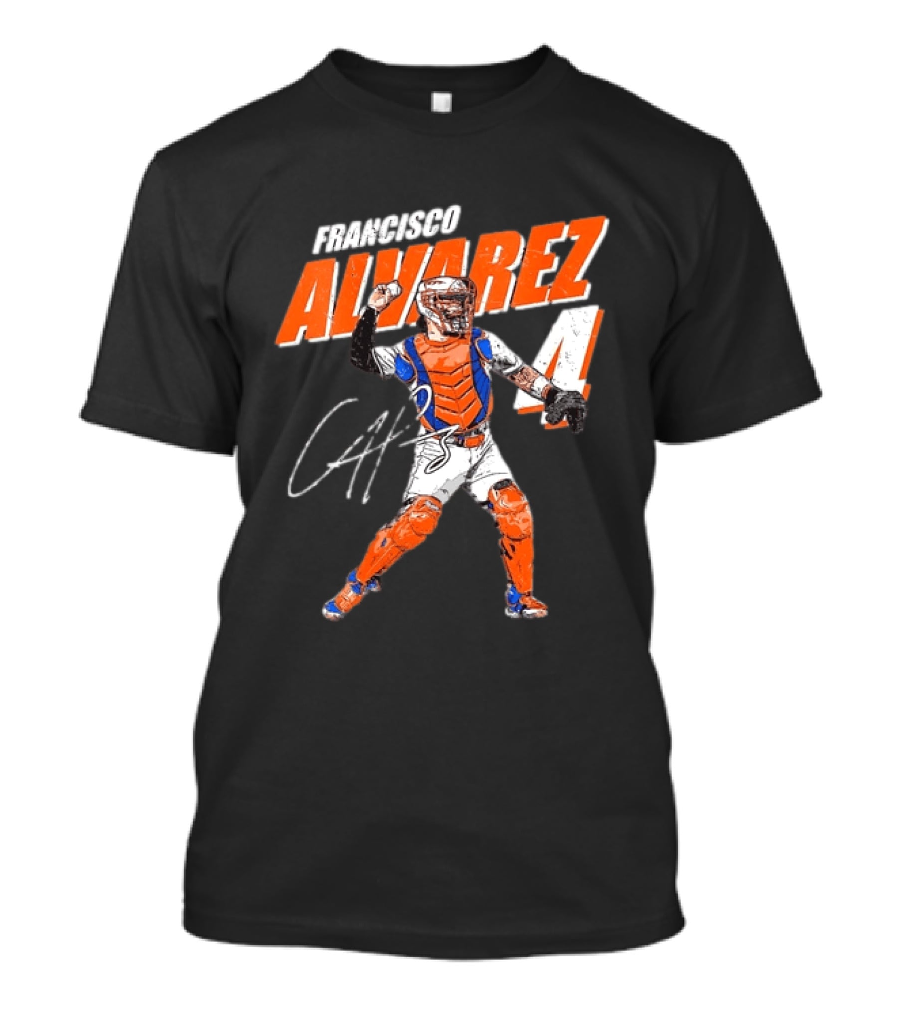 Francisco Alvarez New York Mets Number 4 Catcher T-Shirt