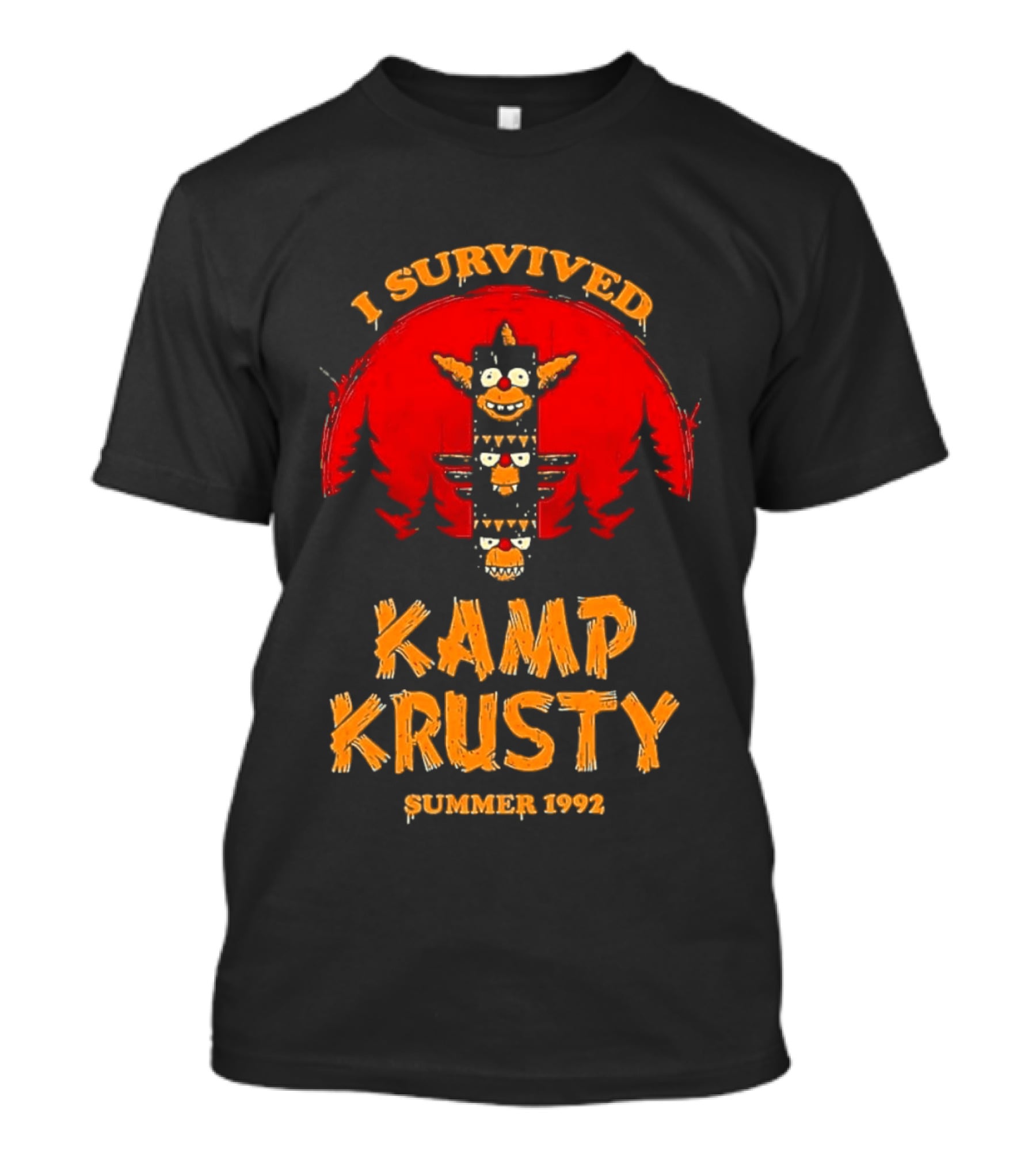 I Survived Kamp Krusty Summer 1992 Nostalgic Cartoon Adventure T-Shirt