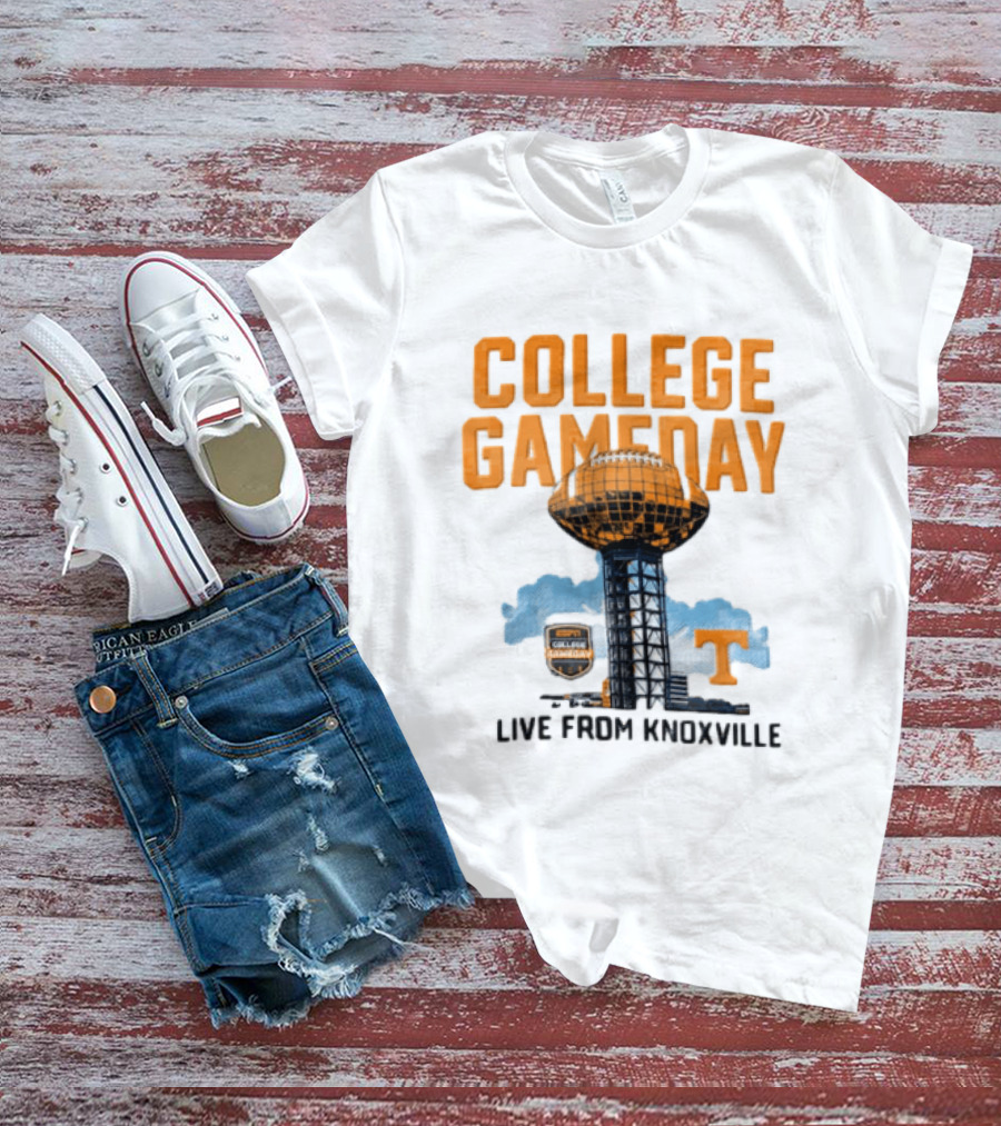 Tennessee Volunteers College Gameday Live From Knoxville Football T-Shirt