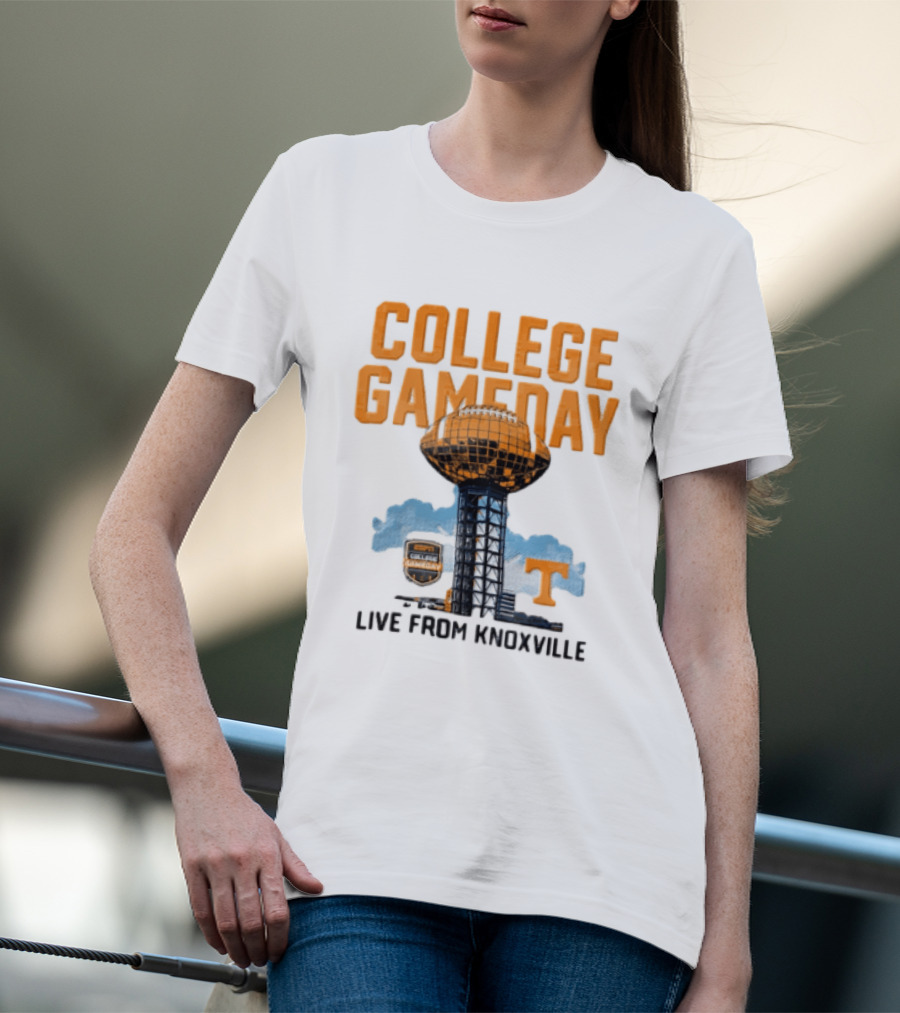 Tennessee Volunteers College Gameday Live From Knoxville Football T-Shirt