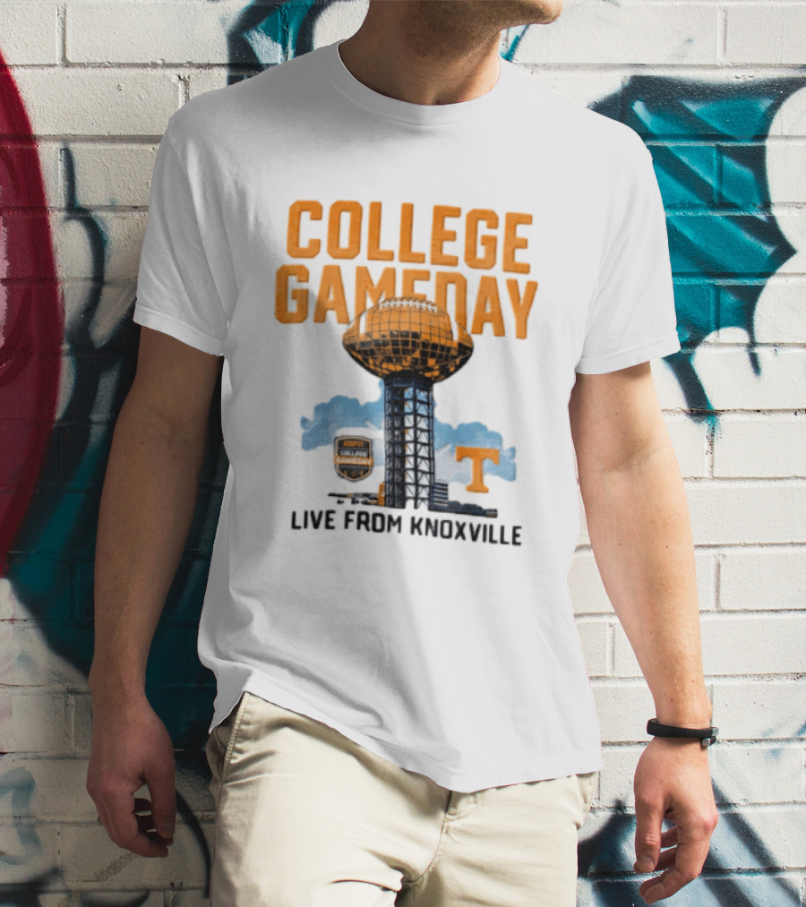 Tennessee Volunteers College Gameday Live From Knoxville Football T-Shirt