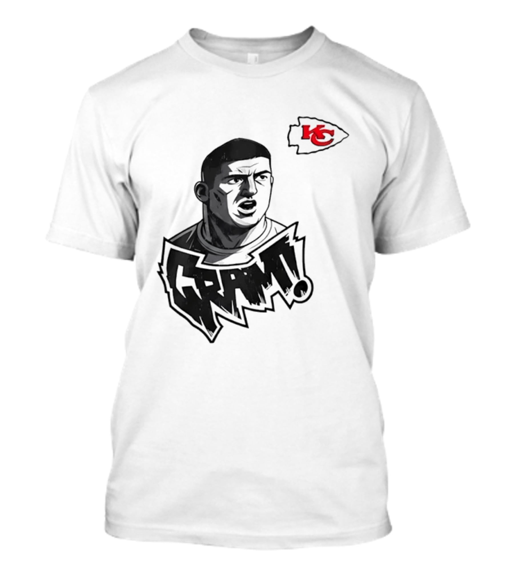 Travis Kelce Kansas City Chiefs GRAM NFL Football Star T-Shirt