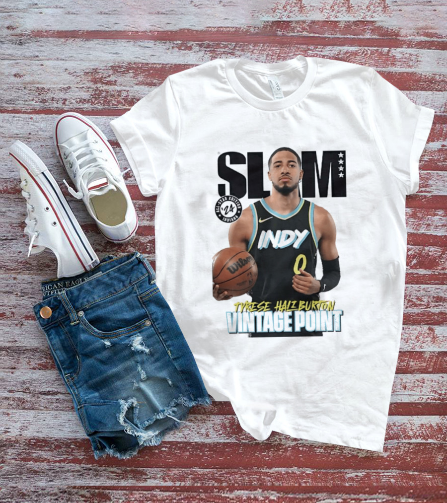 SLAM Magazine Tyrese Haliburton Indy Vintage Point T-Shirt