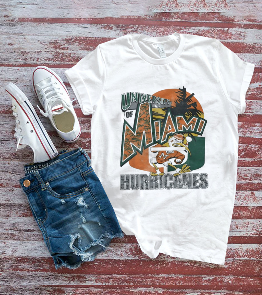 University Of Miami Hurricanes Vintage Sebastion The Ibis T-Shirt