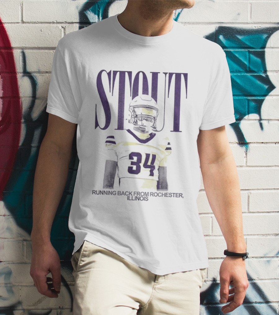 Stout 34 Running Back From Rochester Illinois T-Shirt