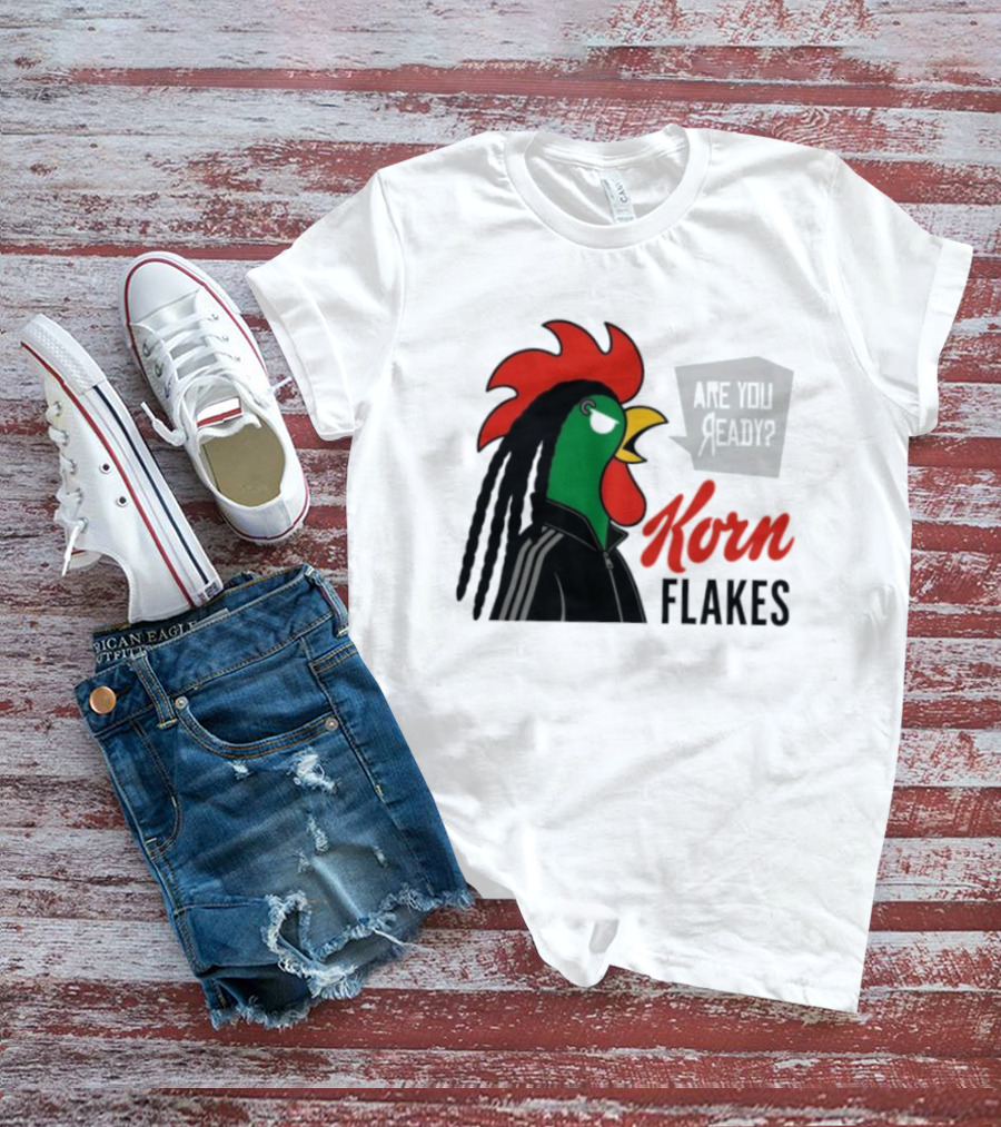 Korn Flakes Are You Ready Rooster Nu Metal T-Shirt