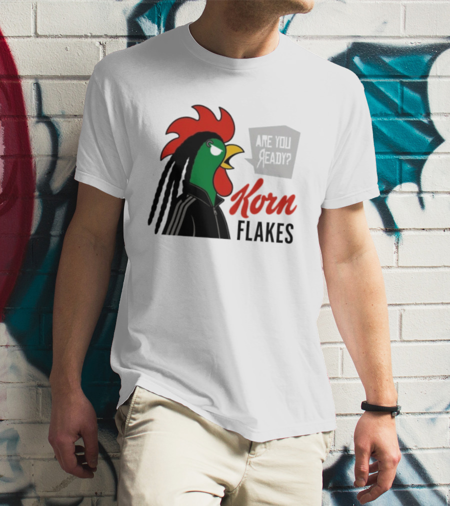 Korn Flakes Are You Ready Rooster Nu Metal T-Shirt