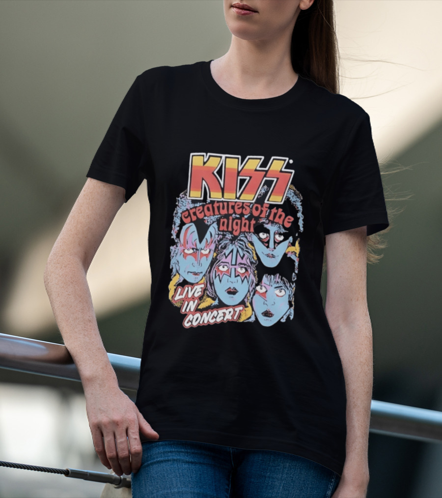 KISS Creatures Of The Night Live In Concert Face T-Shirt