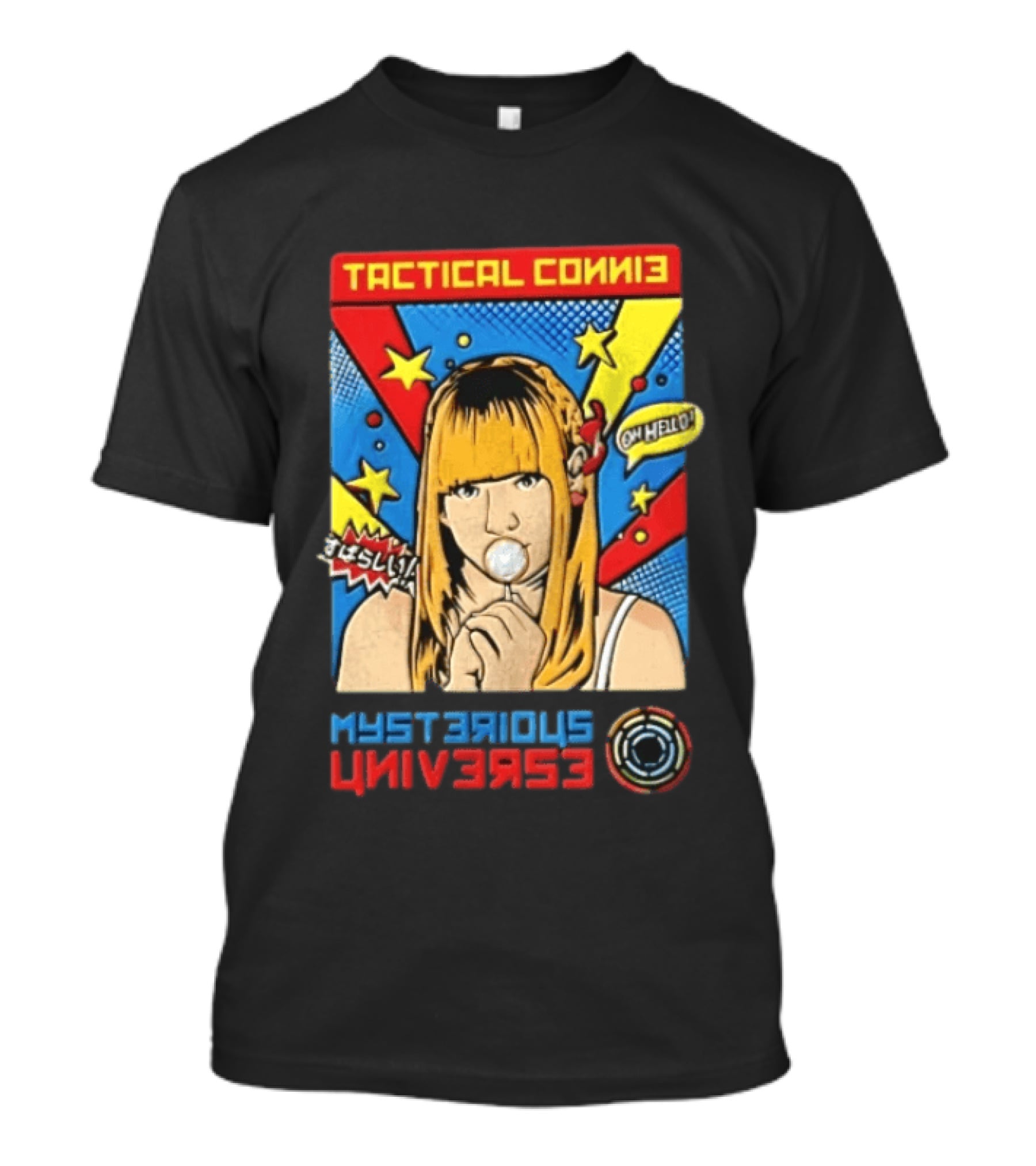 Tactical Connie Mysterious Universe Pop Art Comic T-Shirt