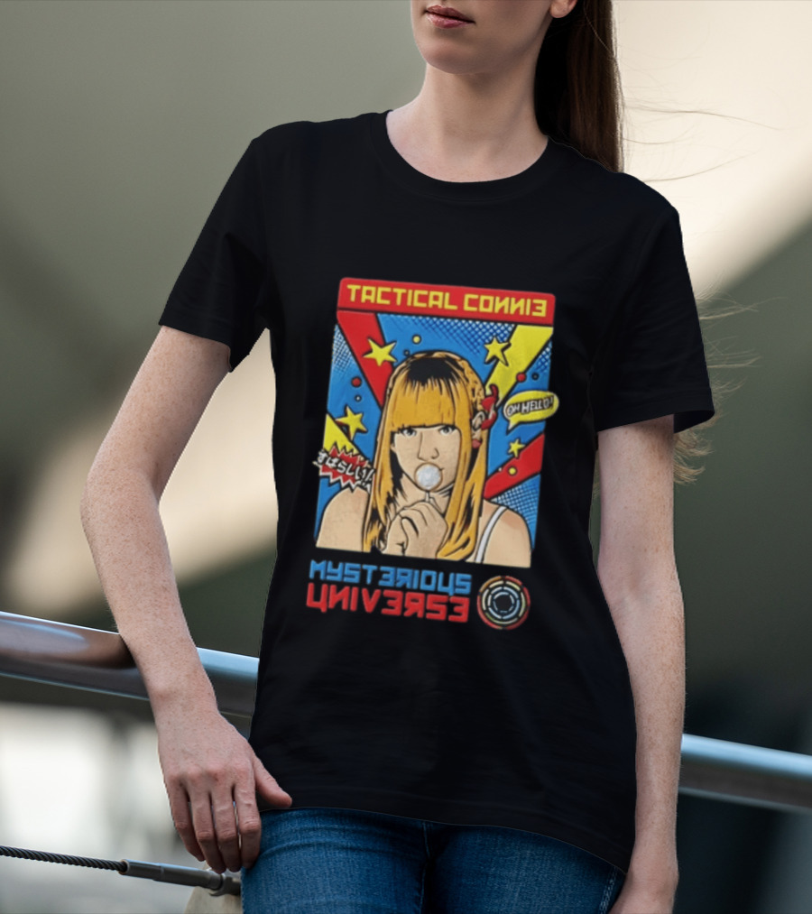 Tactical Connie Mysterious Universe Pop Art Comic T-Shirt