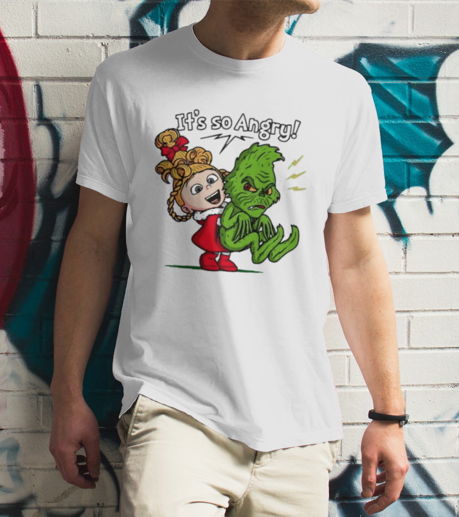 Cindy Lou Who Grinch It's So Angry Holiday Scene T-Shirt
