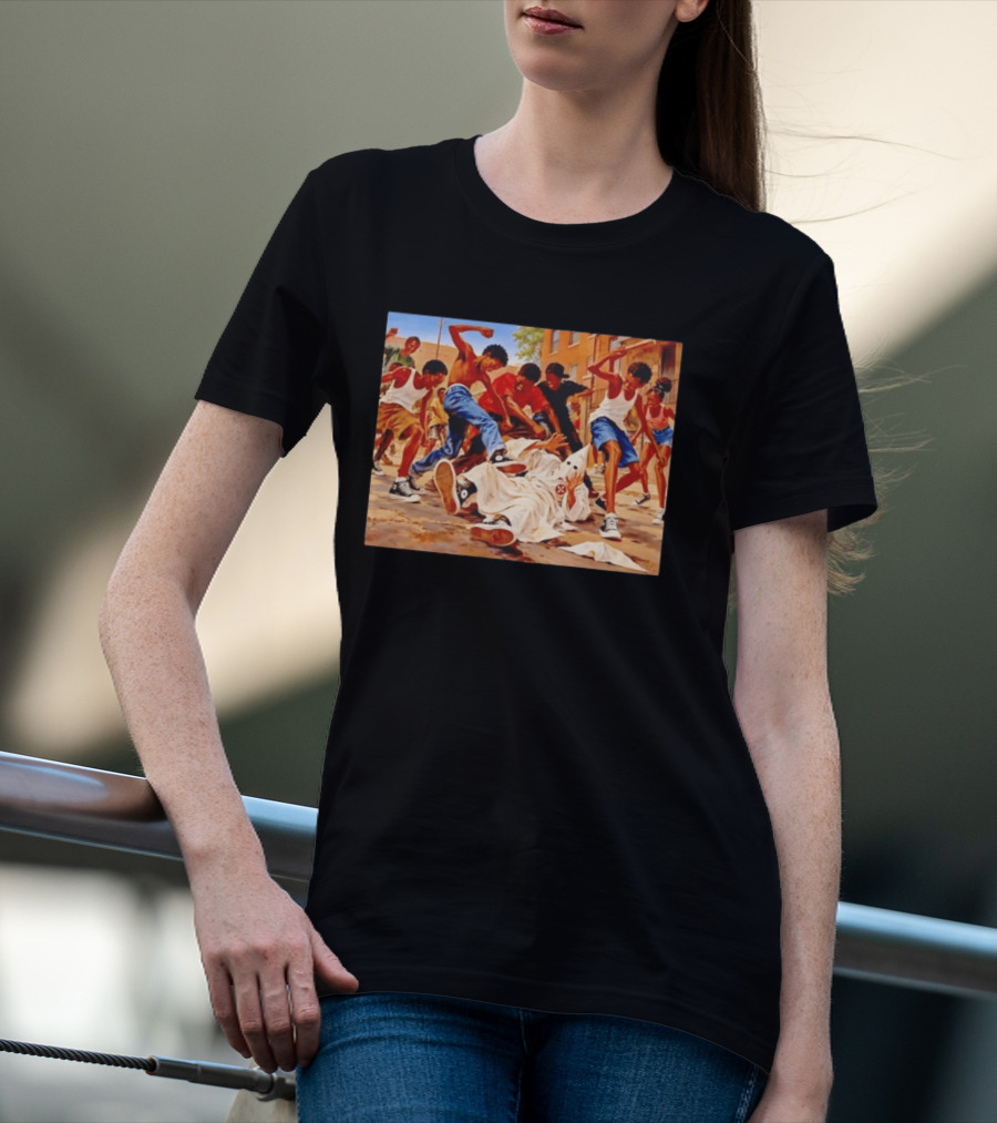 Group Of Youth Confronting A Klansman Social Justice T-Shirt