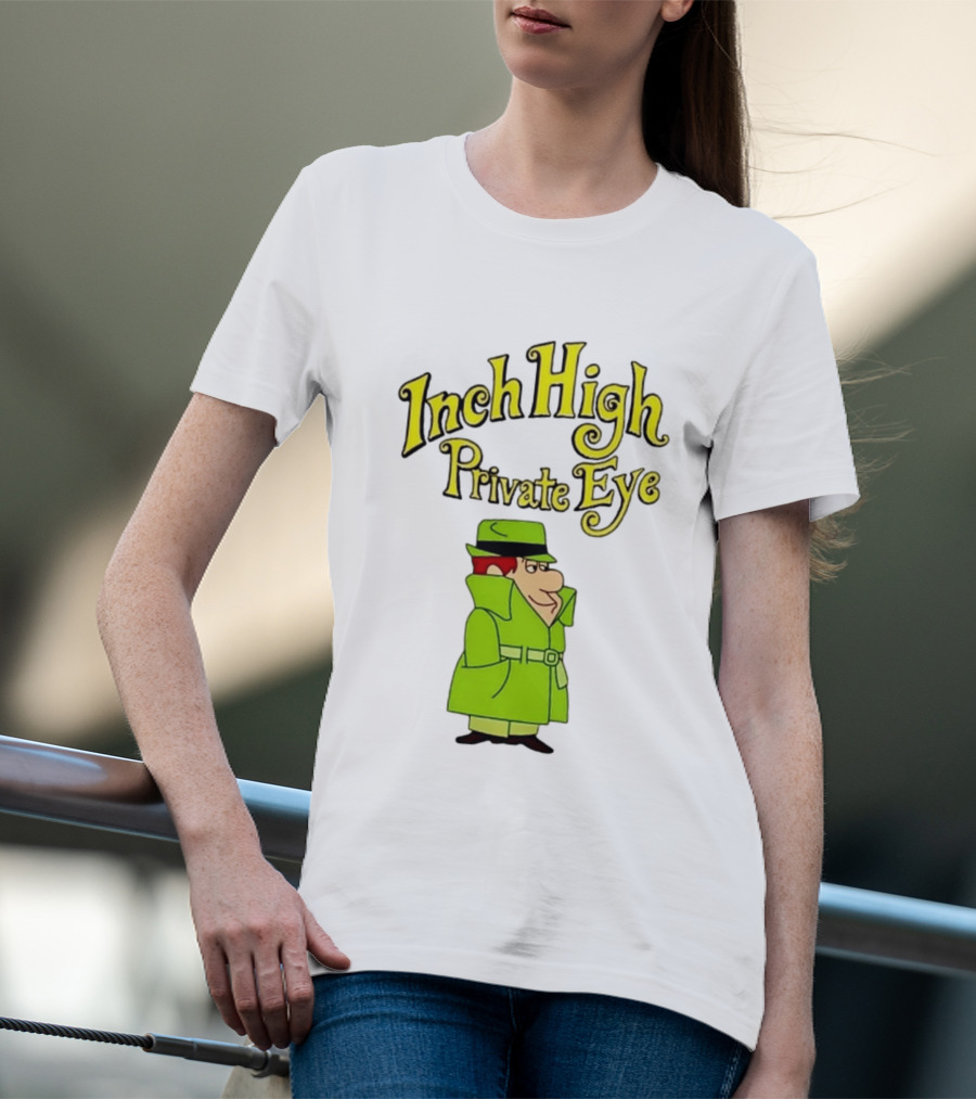Inch High Private Eye Detective Cartoon Character 1970s Nostalgia T-Shirt