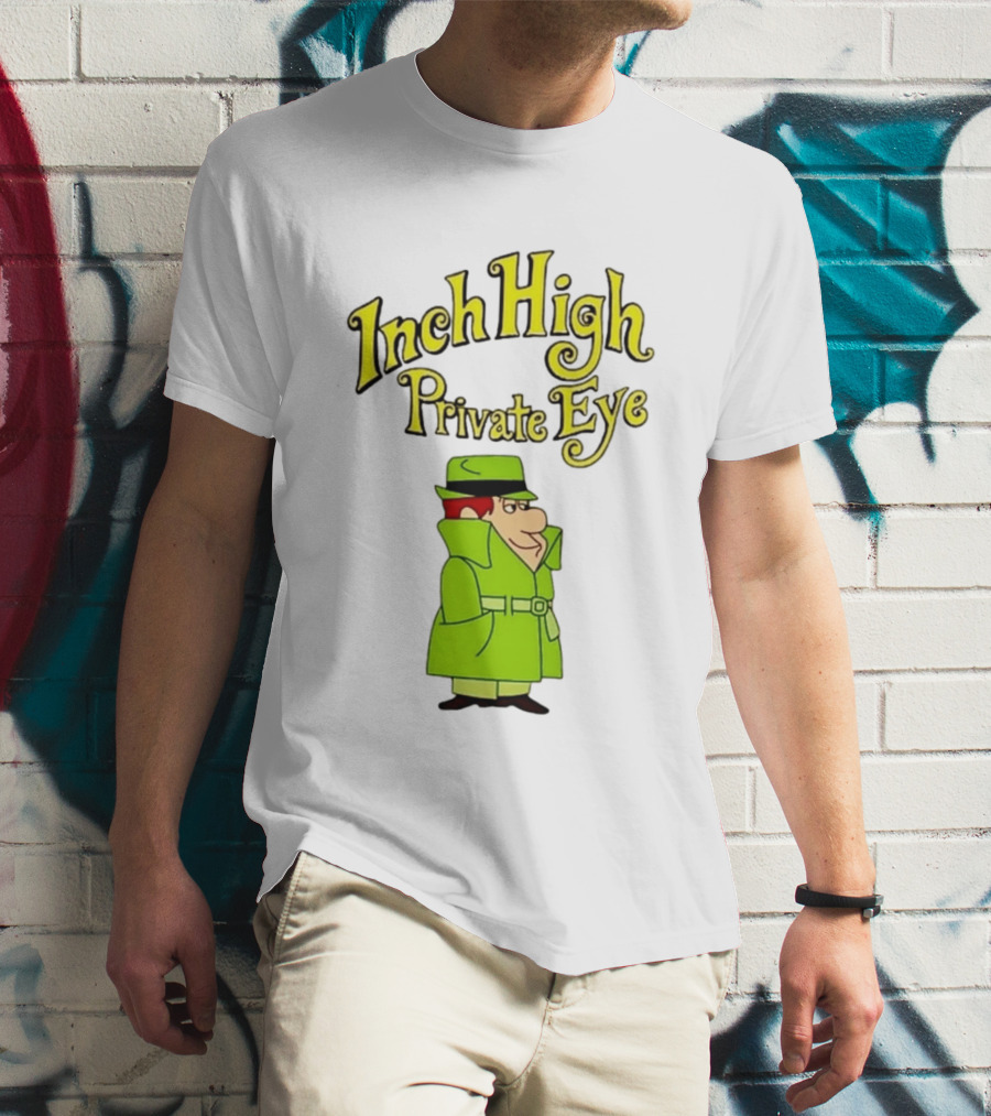 Inch High Private Eye Detective Cartoon Character 1970s Nostalgia T-Shirt