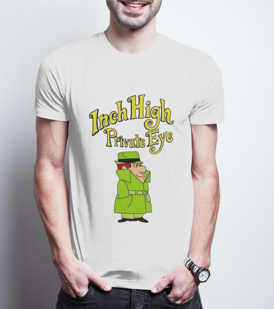 Inch High Private Eye Detective Cartoon Character 1970s Nostalgia T-Shirt