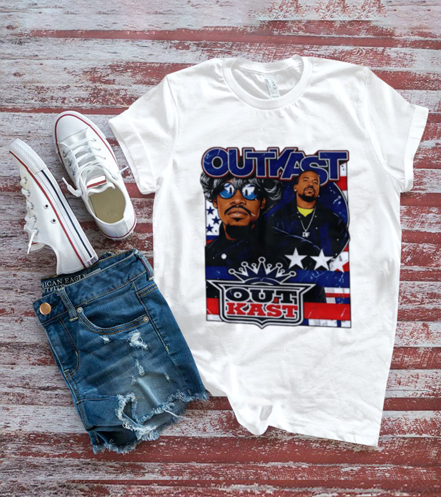 Outkast Legendary Duo Music Icon Stars And Stripes T-Shirt
