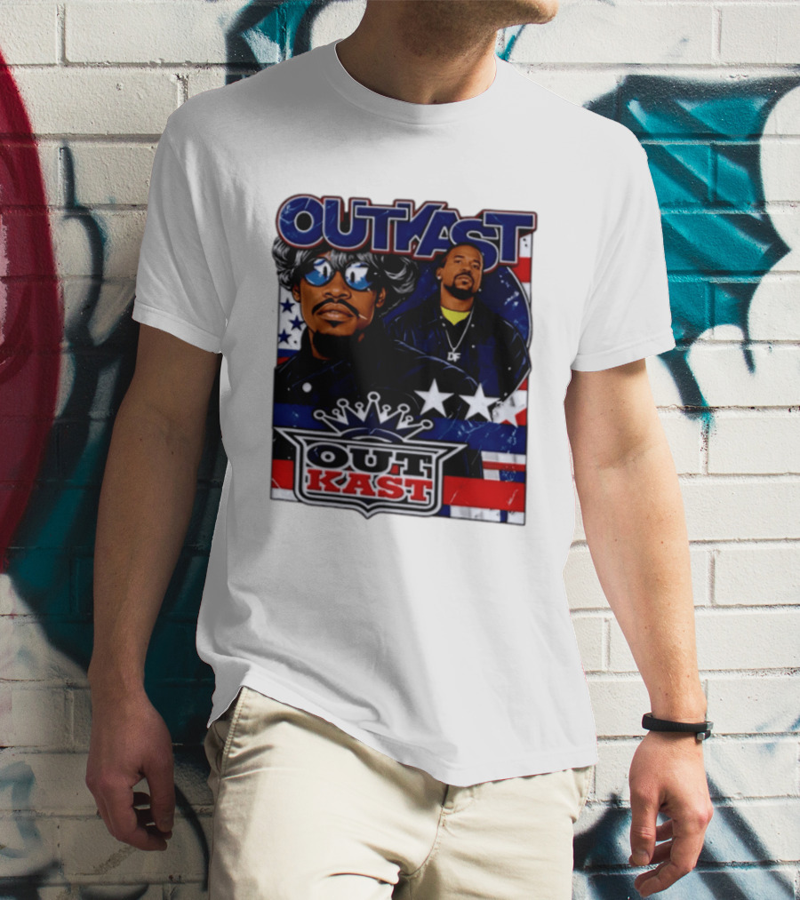 Outkast Legendary Duo Music Icon Stars And Stripes T-Shirt