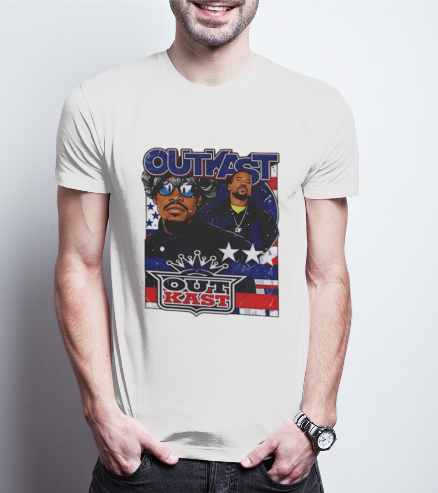 Outkast Legendary Duo Music Icon Stars And Stripes T-Shirt