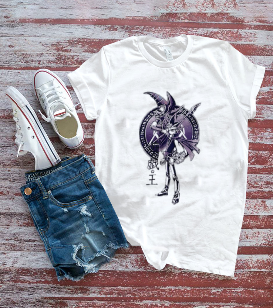 Yu Gi Oh Yami Yugi Dark Magician Spellcaster Symbol Anime T-Shirt