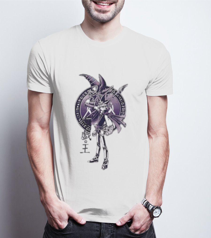Yu Gi Oh Yami Yugi Dark Magician Spellcaster Symbol Anime T-Shirt